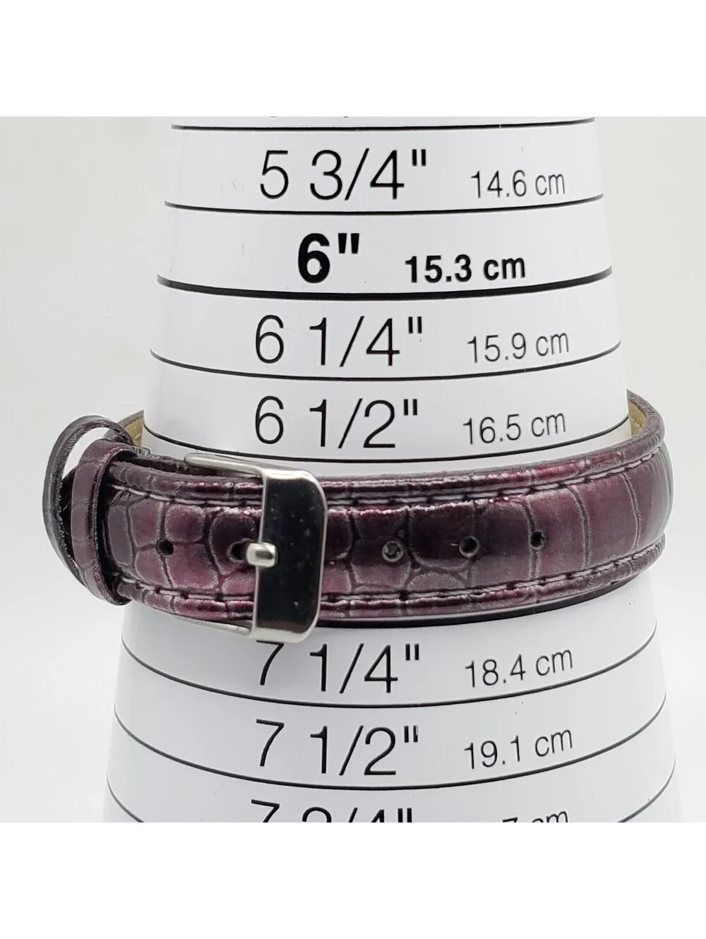 Purple Quartz Womens Watch 30mm Silver Tone Purple Band New Battery